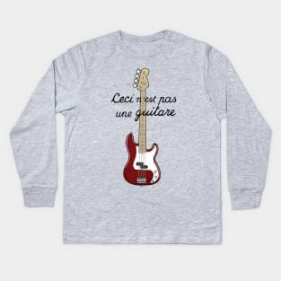 Ceci n´est pas une guitare vers.2 Kids Long Sleeve T-Shirt